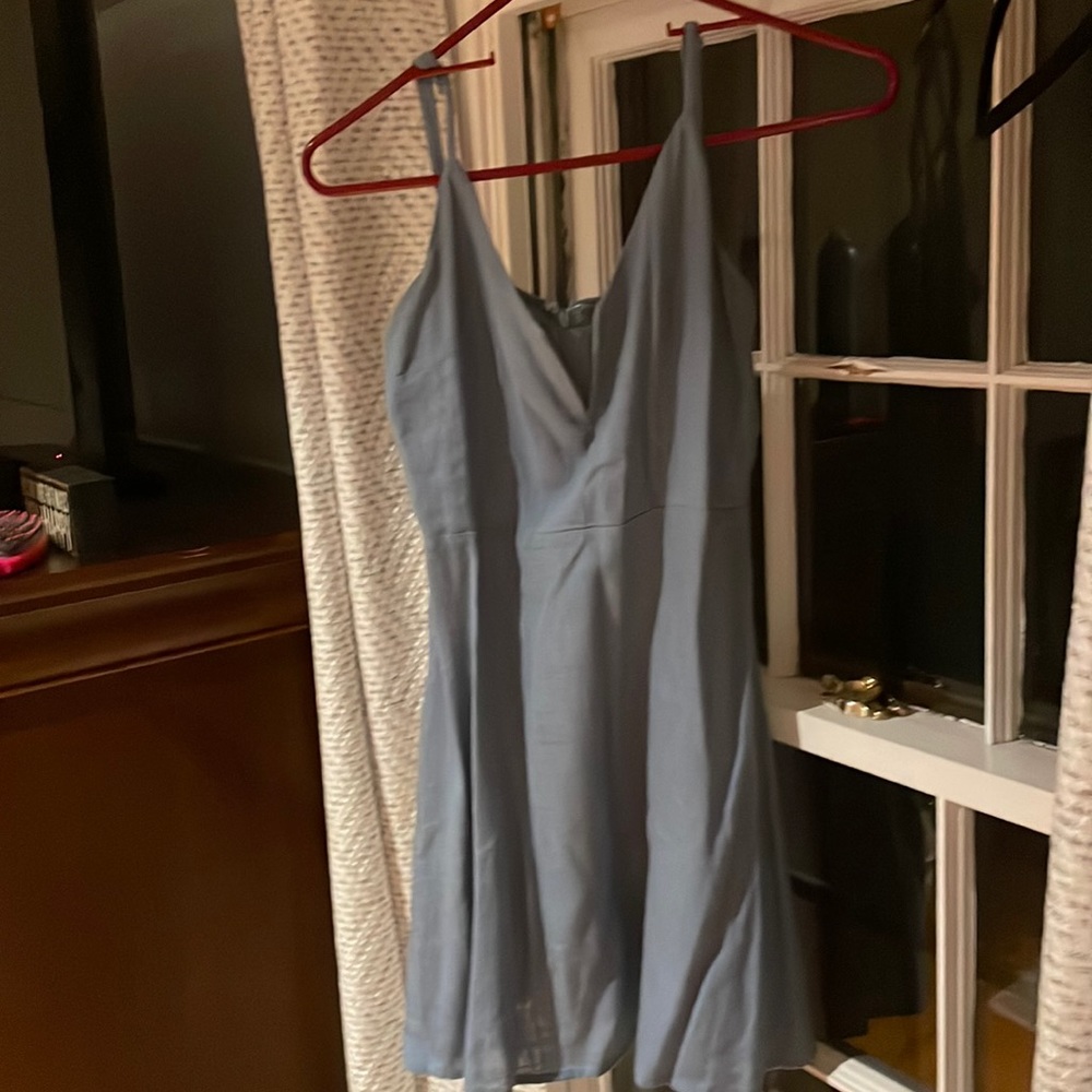 Blue mini pac sun dress